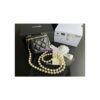 Replica Chanel Lambskin Mini Vanity With Pearl Chain AP2581 White
