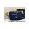 Replica Chanel 22P 19 Flap Bag Denim blue jean with Silver Hardware AS1160 2