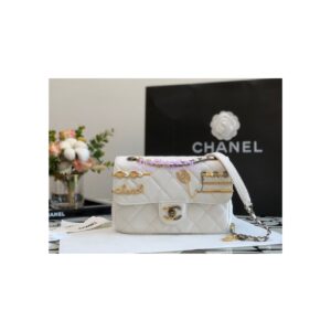 Replica Chanel 22K Symbolic Small Flap Bag Lambskin AS2979 White 2