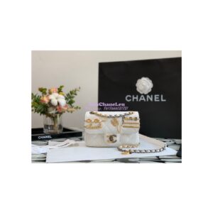 Replica Chanel 22K Symbolic Mini Flap Bag Lambskin AS2978 White