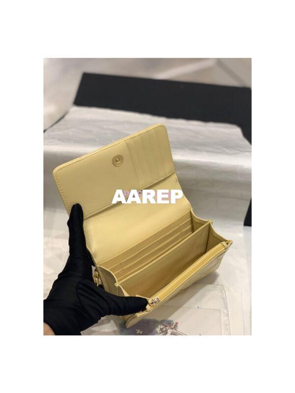 Replica Chanel Clutch With Chain in Lambskin AP2635 Yellow 11