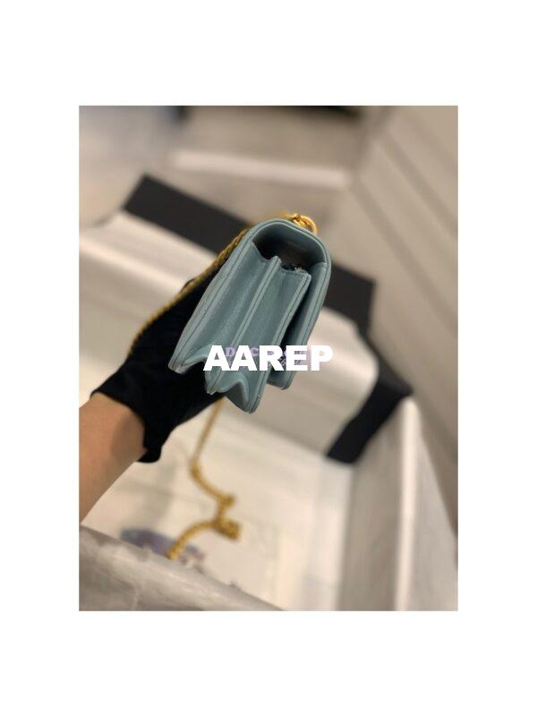 Replica Chanel Clutch With Chain in Lambskin AP2635 Light Blue 7