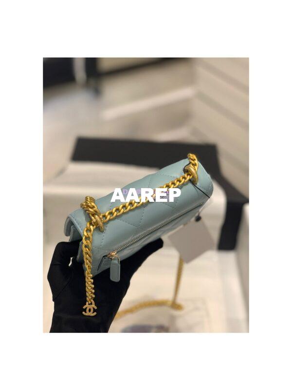 Replica Chanel Clutch With Chain in Lambskin AP2635 Light Blue 8