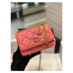 Replica Chanel Clutch With Chain in Lambskin AP2635 Pink