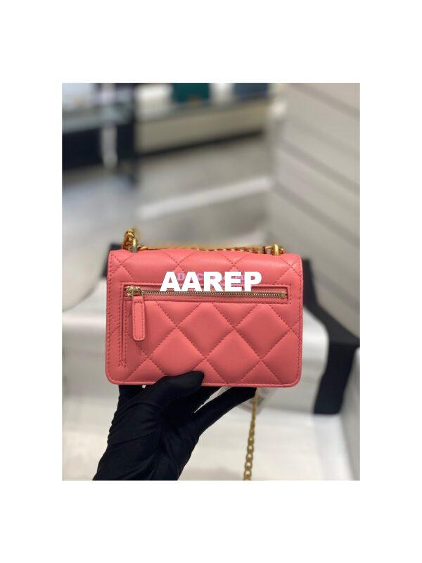Replica Chanel Clutch With Chain in Lambskin AP2635 Pink 8