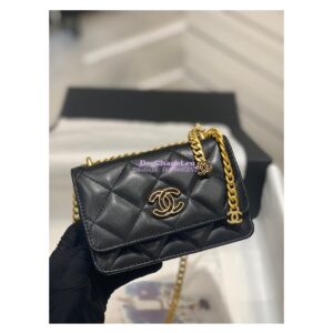 Replica Chanel Clutch With Chain in Lambskin AP2635 Black 2