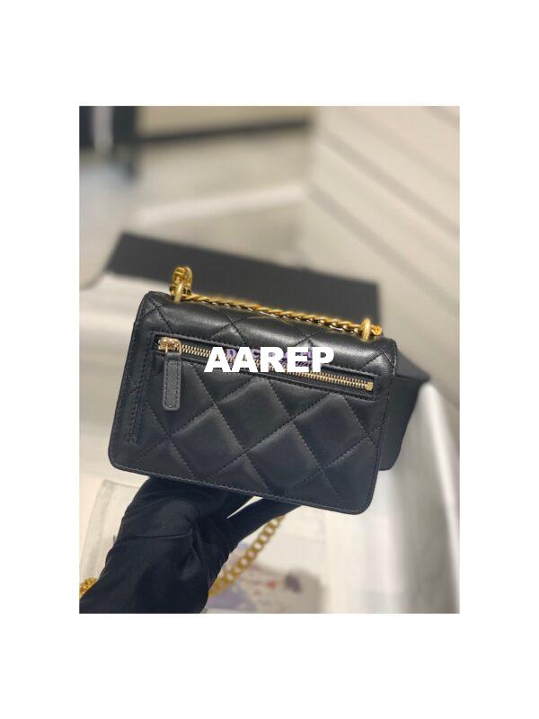 Replica Chanel Clutch With Chain in Lambskin AP2635 Black 8