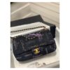 Replica Chanel Small Flap Bag in Printed Denim in Blue and Multicolor AS3135 2