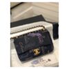 Replica Chanel 22 Handbag Shiny Calfskin AS3260 AS3261 Black 2