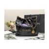 Replica Chanel Mini Flap Bag in Lambskin with Enamel CC AS3113 Purple 2