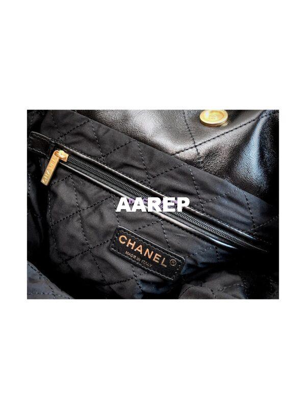Replica Chanel 22 Handbag Shiny Calfskin AS3260 AS3261 Black 19