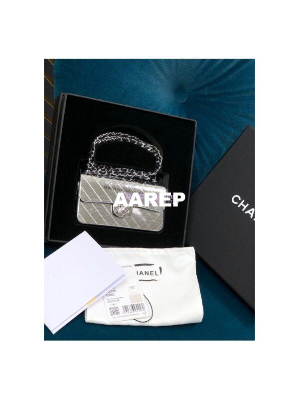 Replica Chanel 22S Limited Edition Mini Evening Silver Bag AS3012 Silver