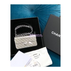 Replica Chanel 22S Limited Edition Mini Evening Silver Bag AS3012 Silver 2