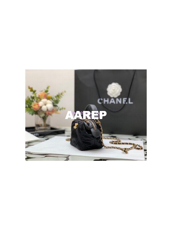 Replica Chanel Clutch With Chain in Nylon Grosgrain AP2669 Black 6
