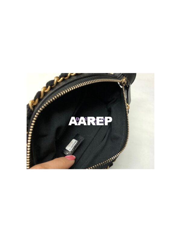 Replica Chanel Clutch With Chain in Nylon Grosgrain AP2669 Black 10