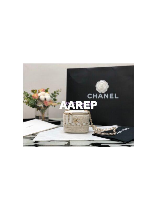 Replica Chanel Small Crochet Vanity Case AP2470 Ivory 2
