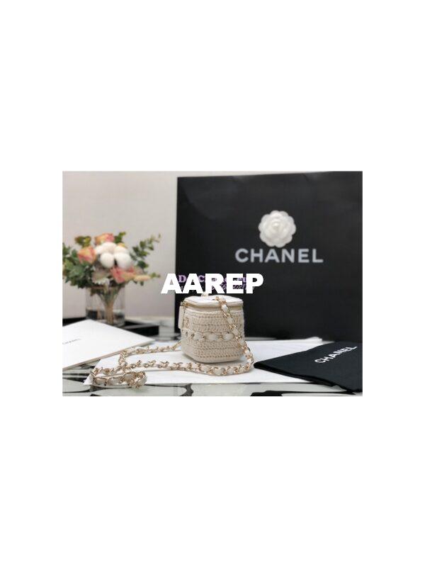 Replica Chanel Small Crochet Vanity Case AP2470 Ivory 3