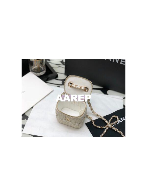 Replica Chanel Small Crochet Vanity Case AP2470 Ivory 8