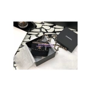 Replica Chanel Small Crochet Vanity Case AP2470 Black