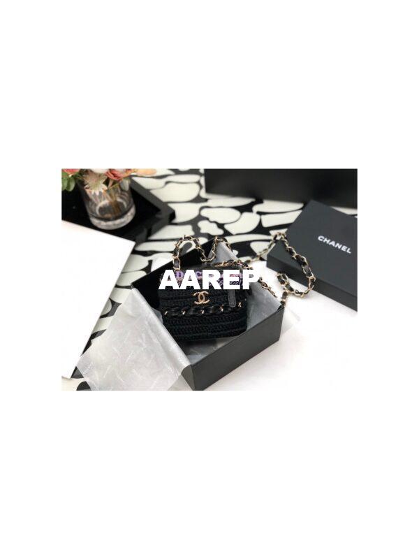 Replica Chanel Small Crochet Vanity Case AP2470 Black 4