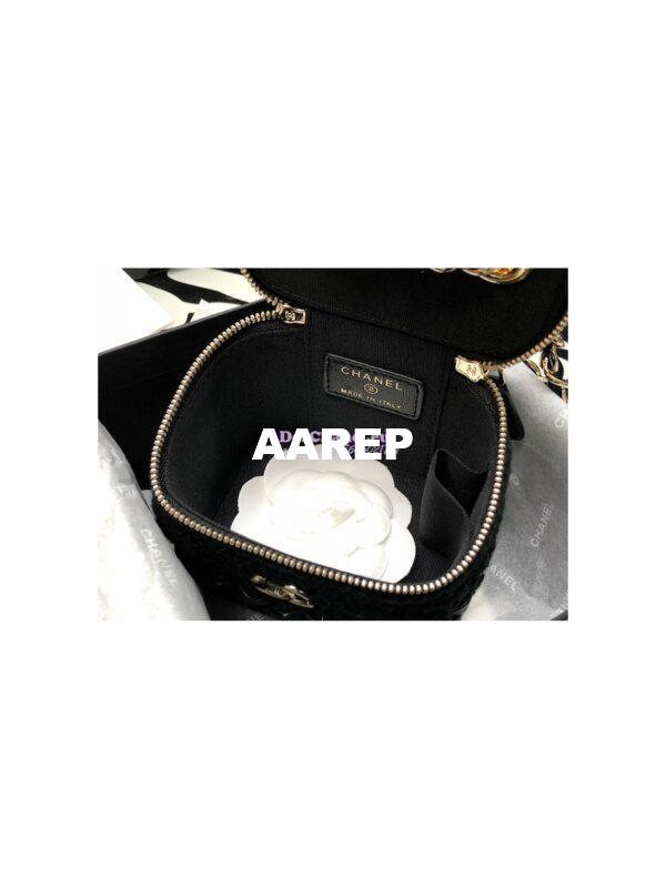 Replica Chanel Small Crochet Vanity Case AP2470 Black 10