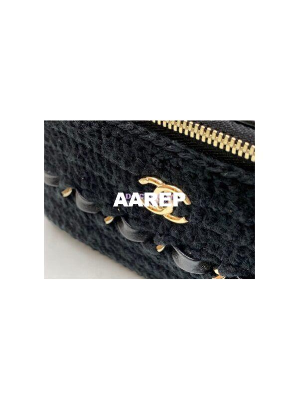 Replica Chanel Crochet Vanity Case AP2471 Black 3