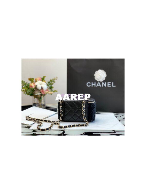 Replica Chanel Crochet Vanity Case AP2471 Black 6