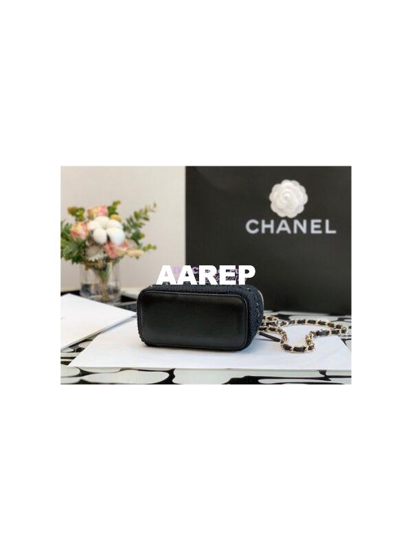 Replica Chanel Crochet Vanity Case AP2471 Black 9