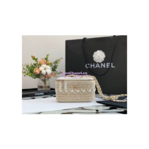 Replica Chanel Crochet Vanity Case AP2471 Ivory 2