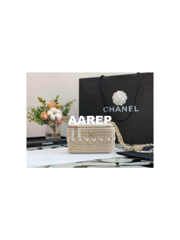 Replica Chanel Crochet Vanity Case AP2471 Ivory 2