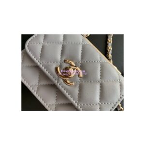 Replica Chanel Mini Trendy CC Wallet On Chain Bag AP2301 Grey 2