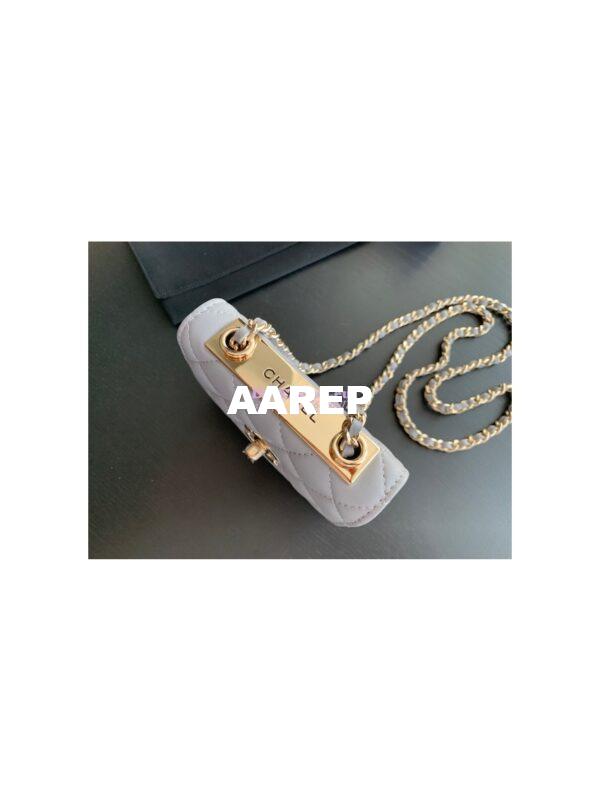 Replica Chanel Mini Trendy CC Wallet On Chain Bag AP2301 Grey 7