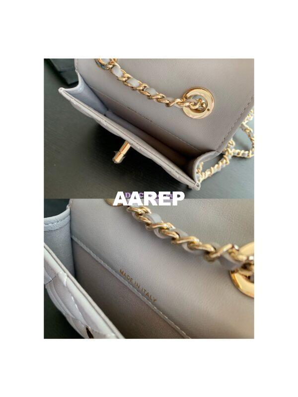 Replica Chanel Mini Trendy CC Wallet On Chain Bag AP2301 Grey 10
