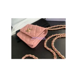 Replica Chanel Mini Trendy CC Wallet On Chain Bag AP2301 Light Pink 2