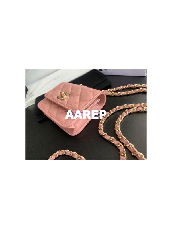Replica Chanel Mini Trendy CC Wallet On Chain Bag AP2301 Light Pink 4