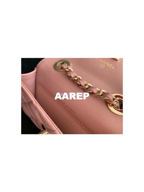 Replica Chanel Mini Trendy CC Wallet On Chain Bag AP2301 Light Pink 9