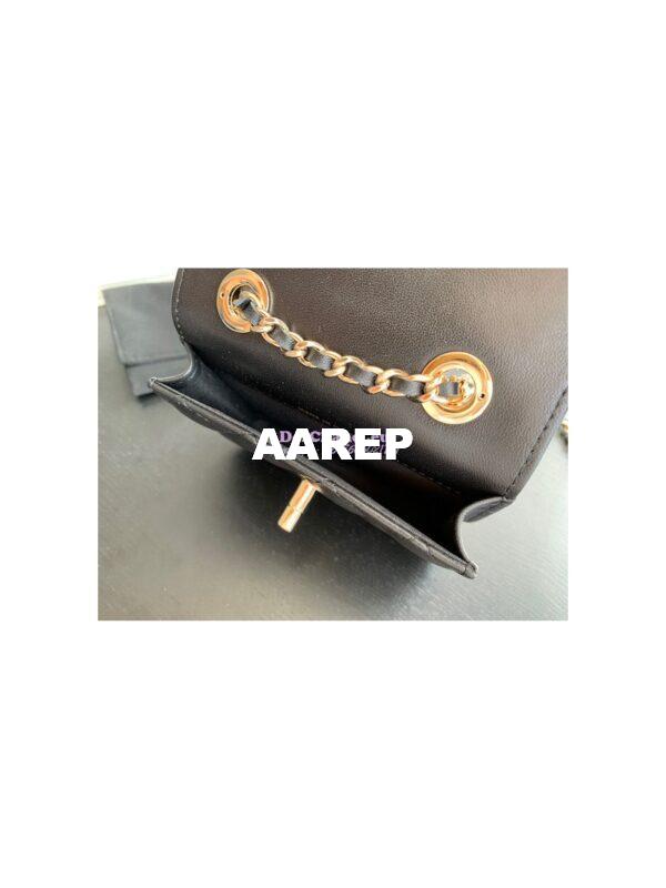 Replica Chanel Mini Trendy CC Wallet On Chain Bag AP2301 Black 7