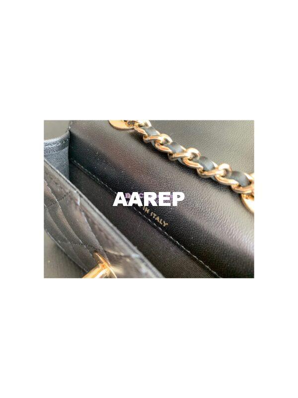 Replica Chanel Mini Trendy CC Wallet On Chain Bag AP2301 Black 8