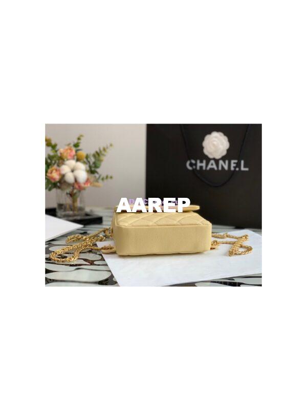 Replica Chanel Backpack in Grained Calfskin AS3108 Yellow 6