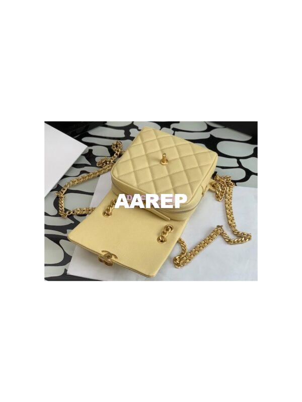 Replica Chanel Backpack in Grained Calfskin AS3108 Yellow 9