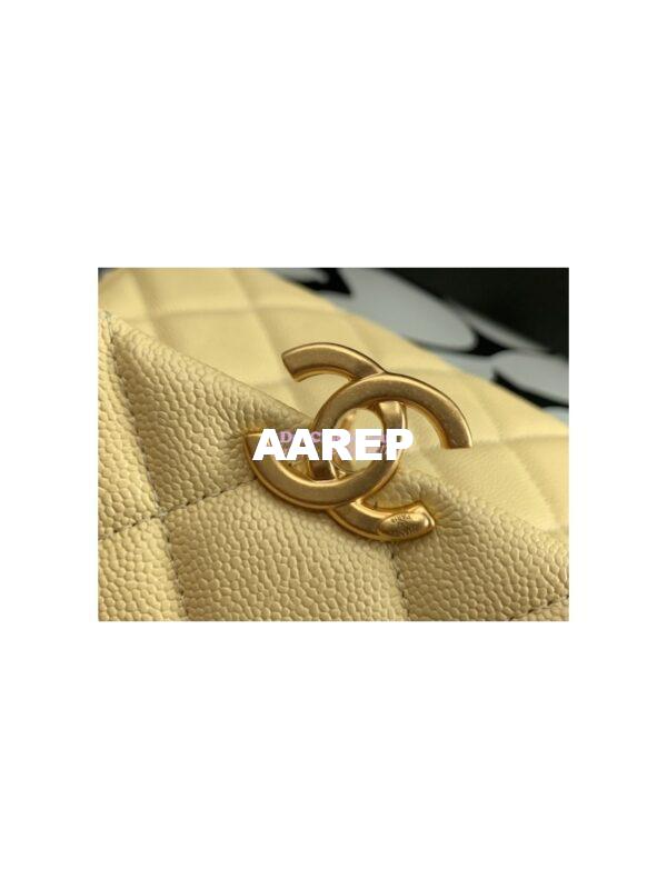 Replica Chanel Backpack in Grained Calfskin AS3108 Yellow 10