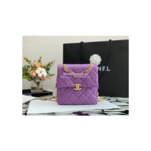 Replica Chanel Backpack in Grained Calfskin AS3108 Purple