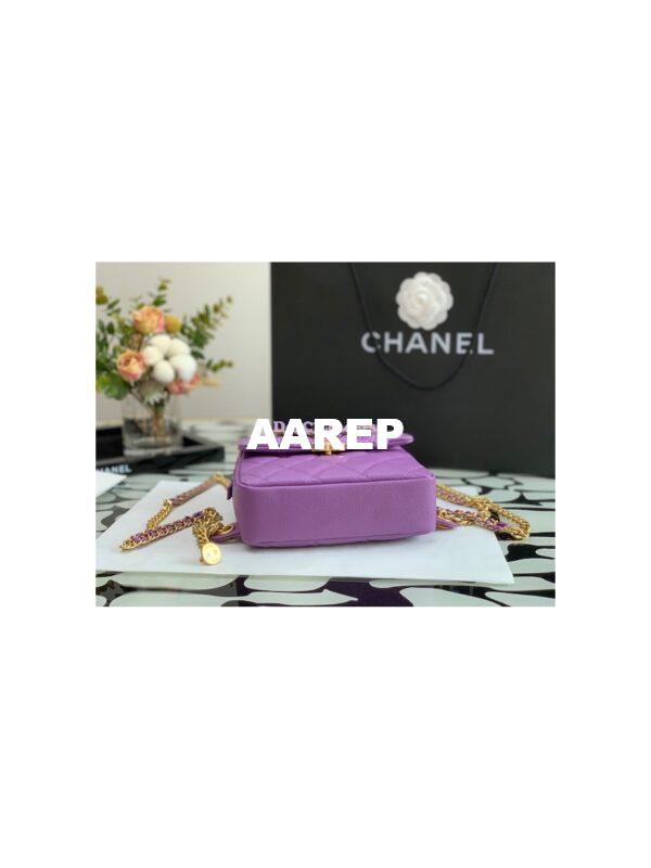 Replica Chanel Backpack in Grained Calfskin AS3108 Purple 6