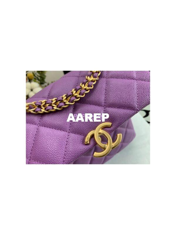 Replica Chanel Backpack in Grained Calfskin AS3108 Purple 7