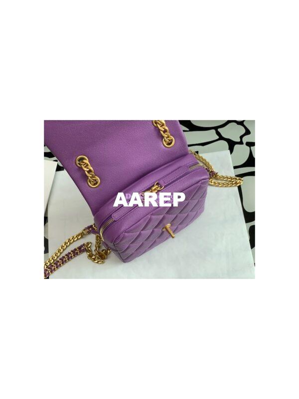 Replica Chanel Backpack in Grained Calfskin AS3108 Purple 10