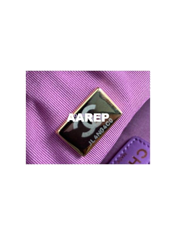 Replica Chanel Backpack in Grained Calfskin AS3108 Purple 11