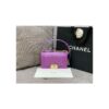 Replica Chanel Small Boy Handbag in Grained Calfskin with Shining Gold Hardware 67085 Light Blue 2