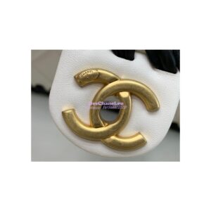 Replica Chanel Lambskin Braided Flap Bag as2496 White 2