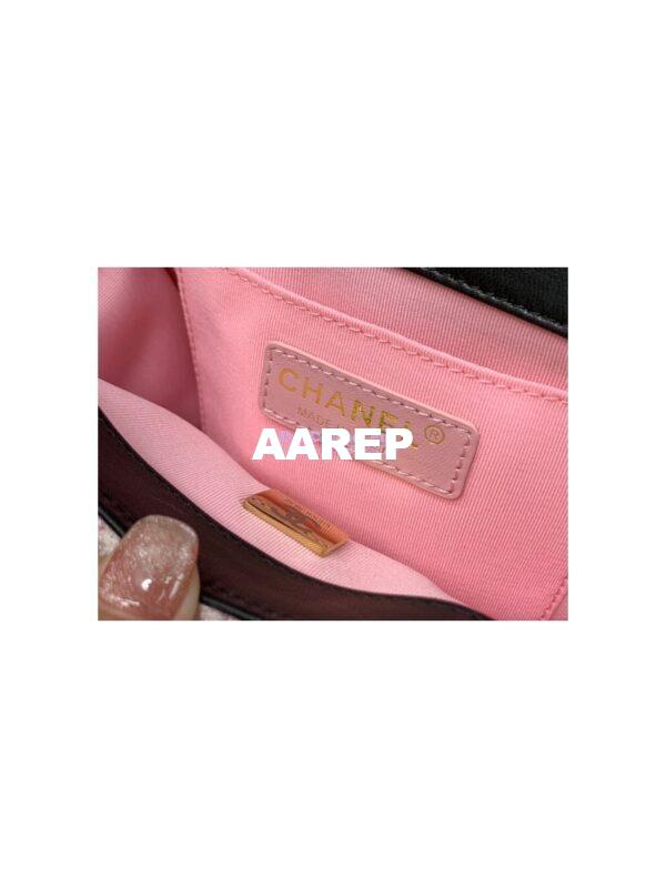 Replica Chanel Tweed Braided Flap Bag AS2496 Pink 11