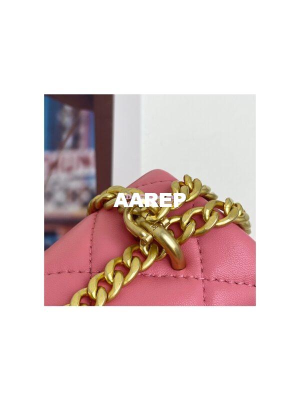 Replica Chanel Mini Flap Bag in Lambskin with Enamel CC AS3113 Light Pink 9